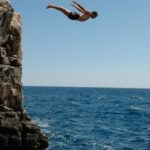 cliff diving
